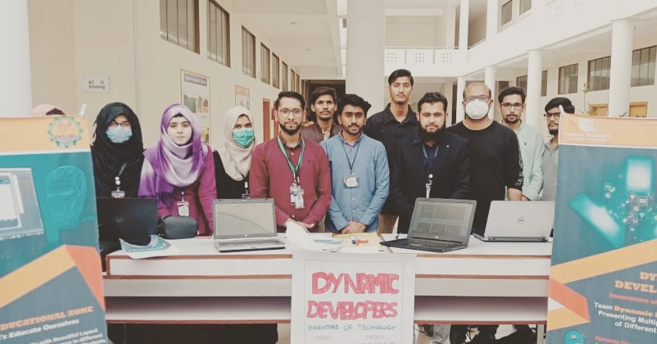 Dynamic Developers Team at Project Exhibition - KFUEIT